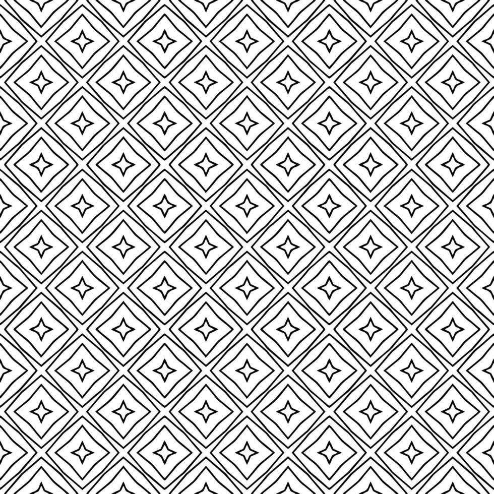 Black and white seamless pattern texture. Greyscale ornamental graphic design. vector