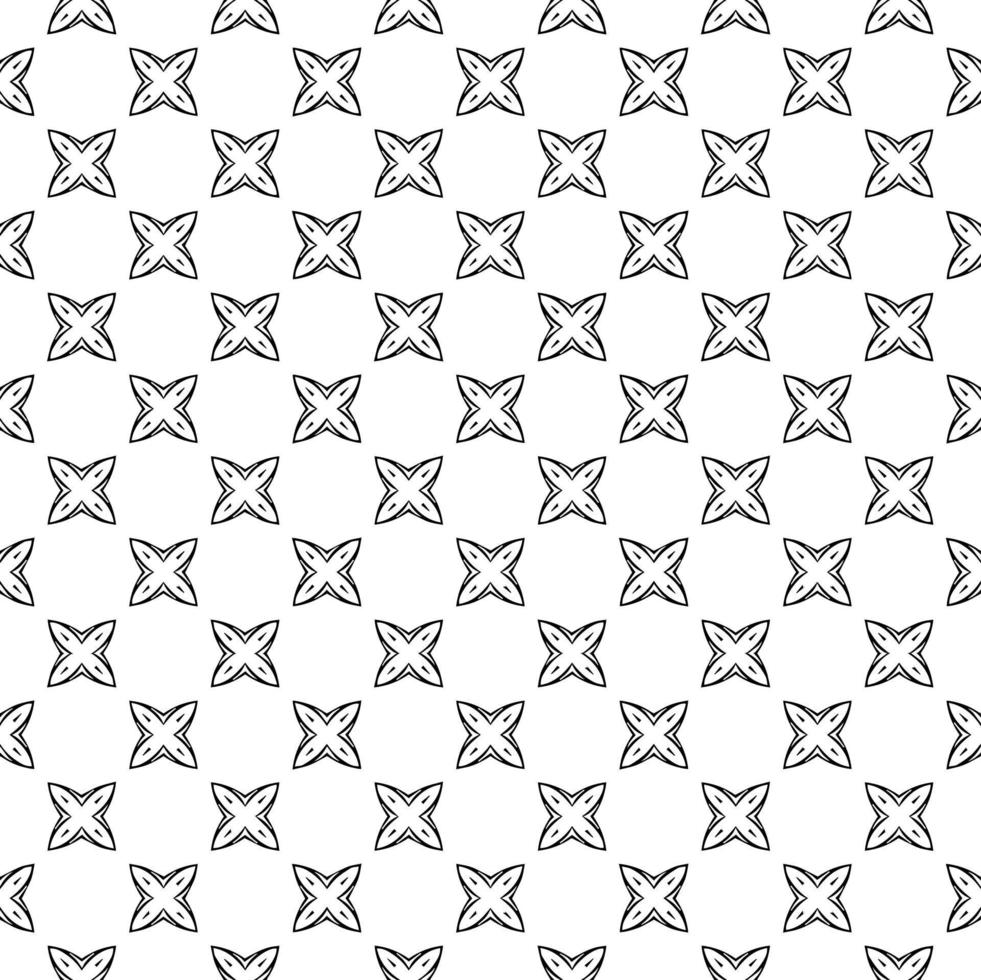 textura de patrón transparente en blanco y negro. diseño gráfico ornamental en escala de grises. adornos de mosaico. plantilla de patrón vector