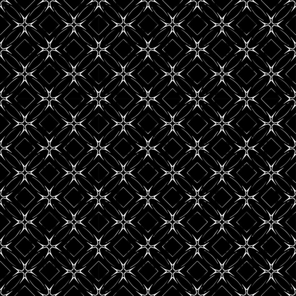 Black and white seamless pattern texture. Greyscale ornamental graphic design. Mosaic ornaments. Pattern template. vector