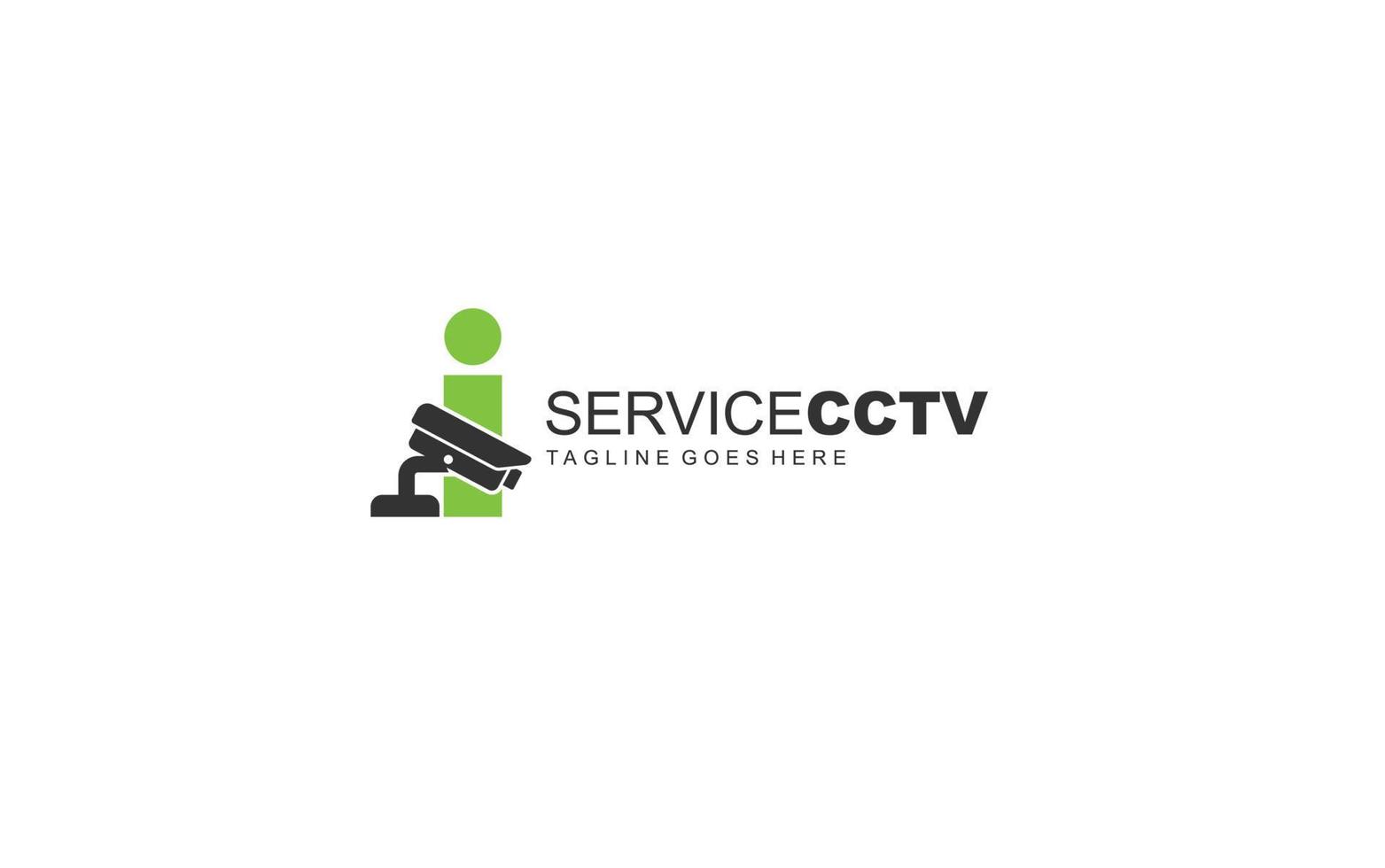 I logo cctv for identity. security template vector illustration for your brand.