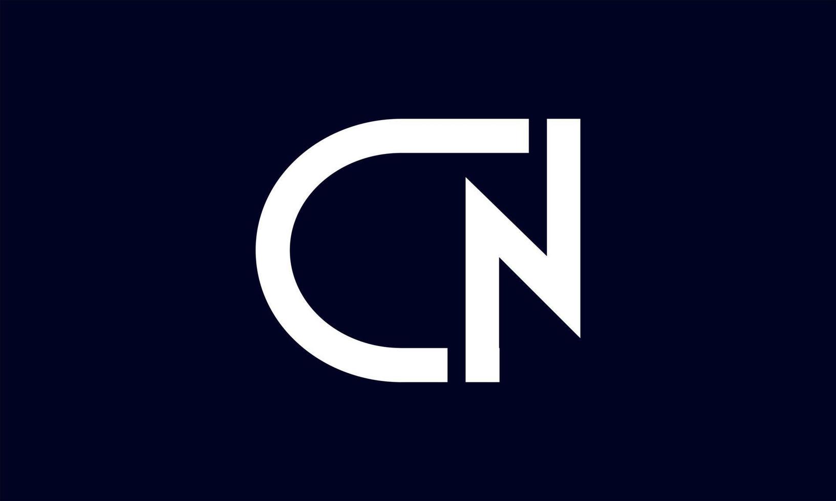 CN letter logo design free vector template.