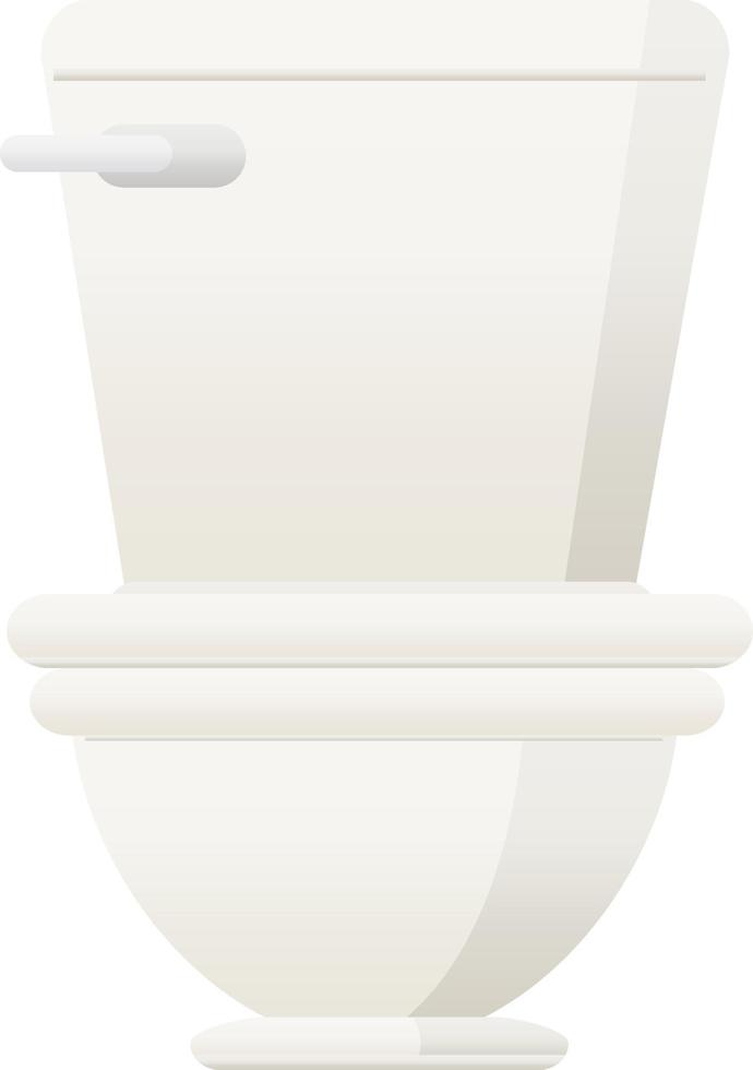 Flat colour illustration of a toilet vector