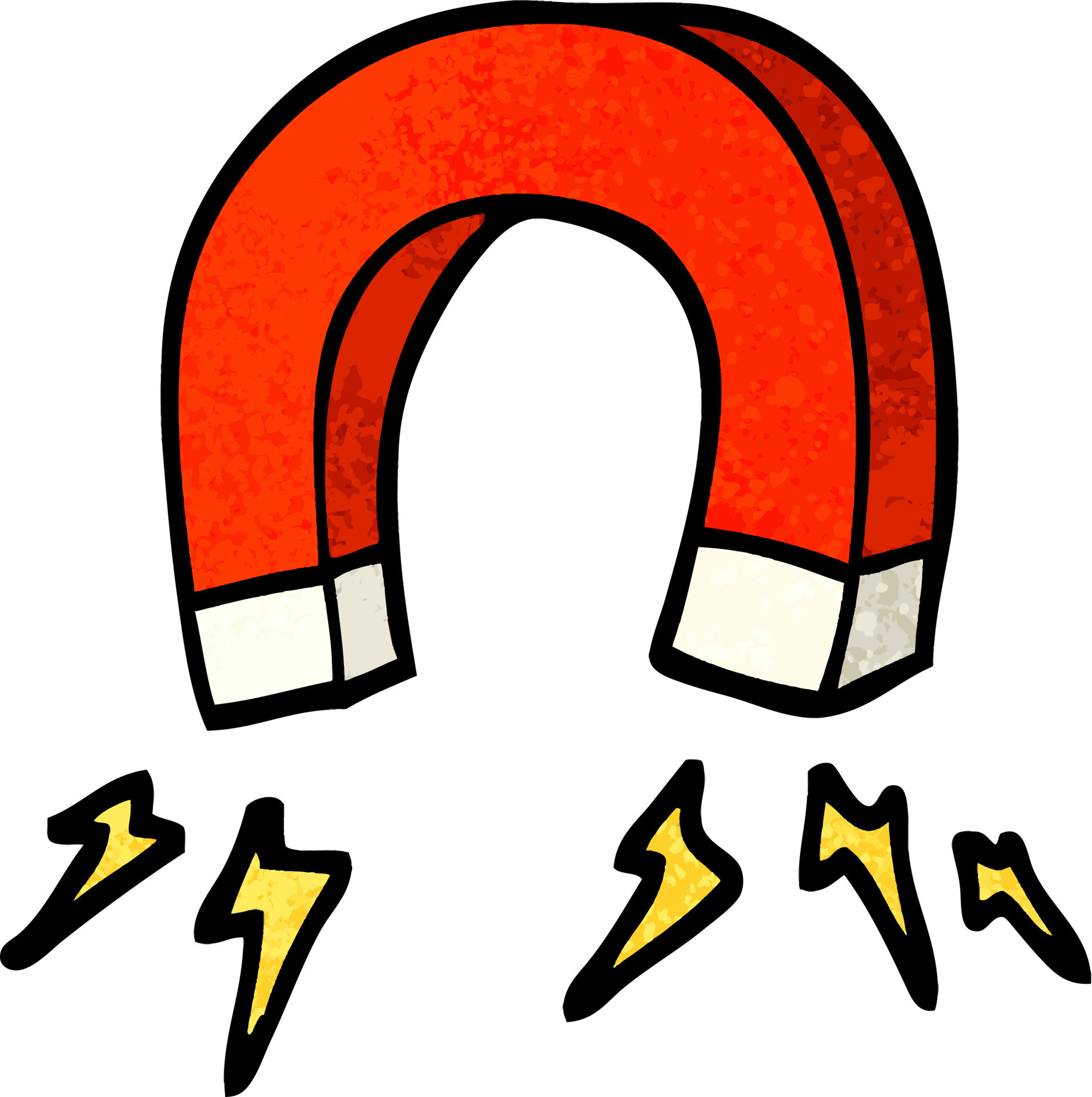 imán de dibujos animados de ilustración con textura grunge 12475478