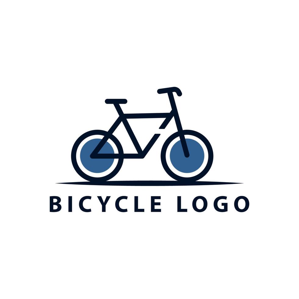 simple bicycle concept logo illustration vector