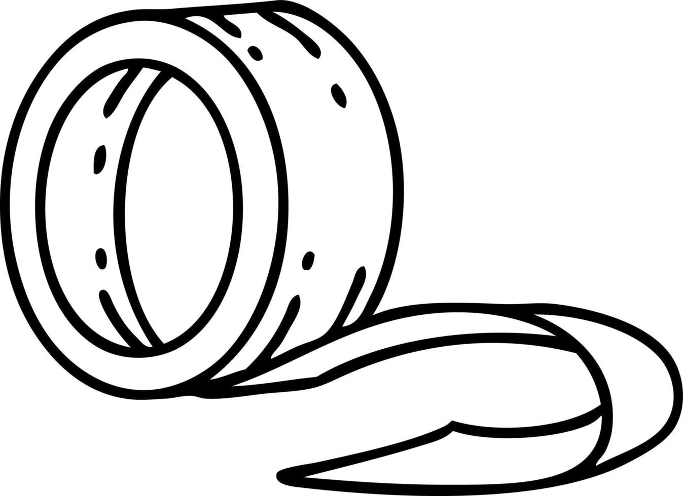 line doodle roll of masking tape 12475533 Vector Art at Vecteezy
