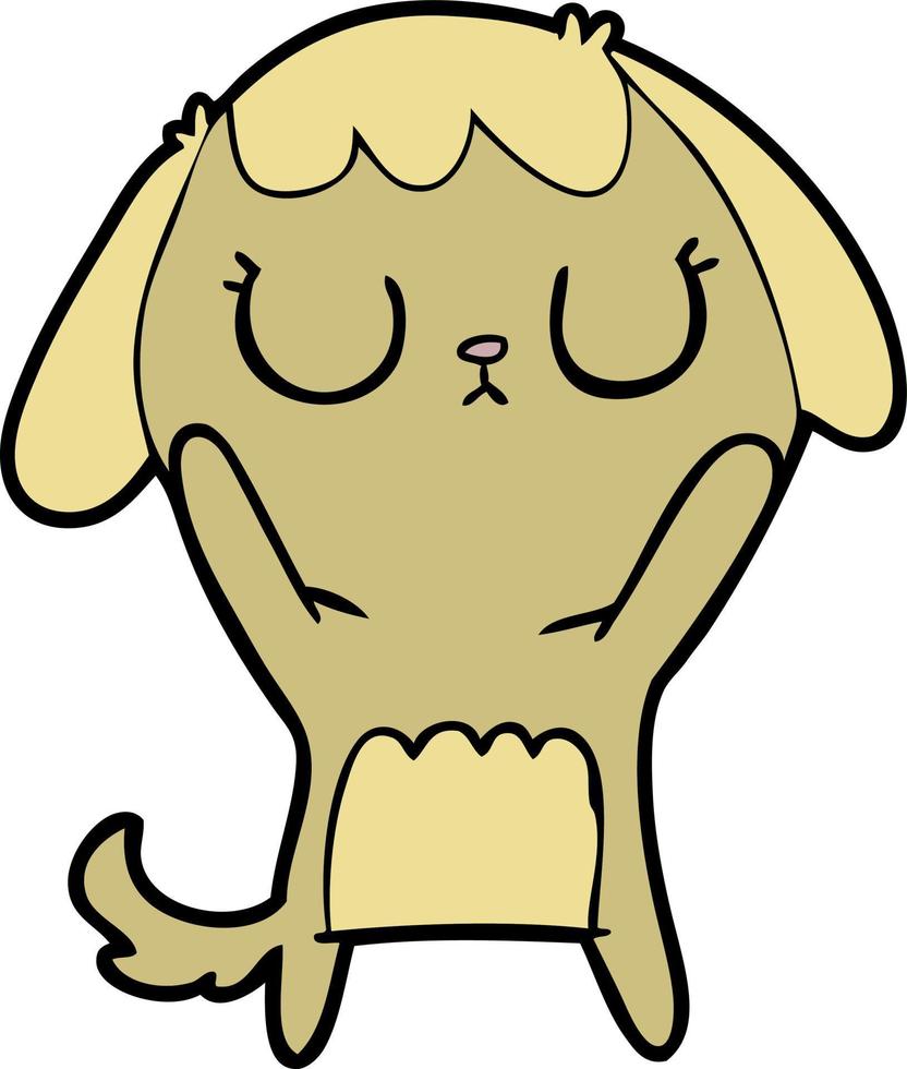 cute cartoon dog vector