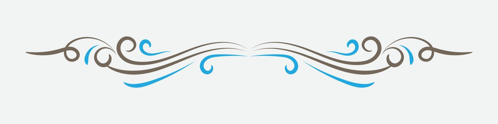 Vintage book vignette, divider and separator vector