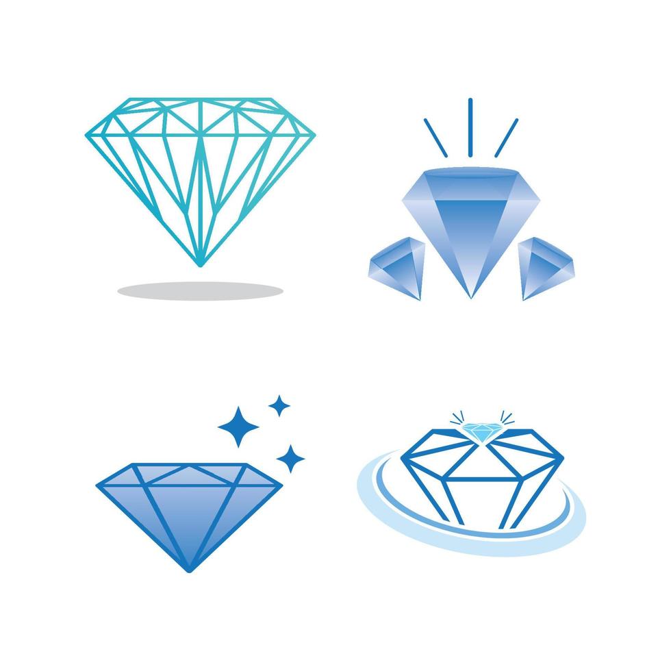 icono de vector de plantilla de logotipo de diamante