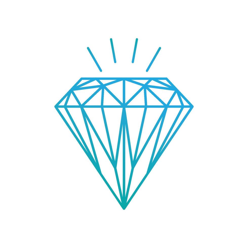 icono de vector de plantilla de logotipo de diamante