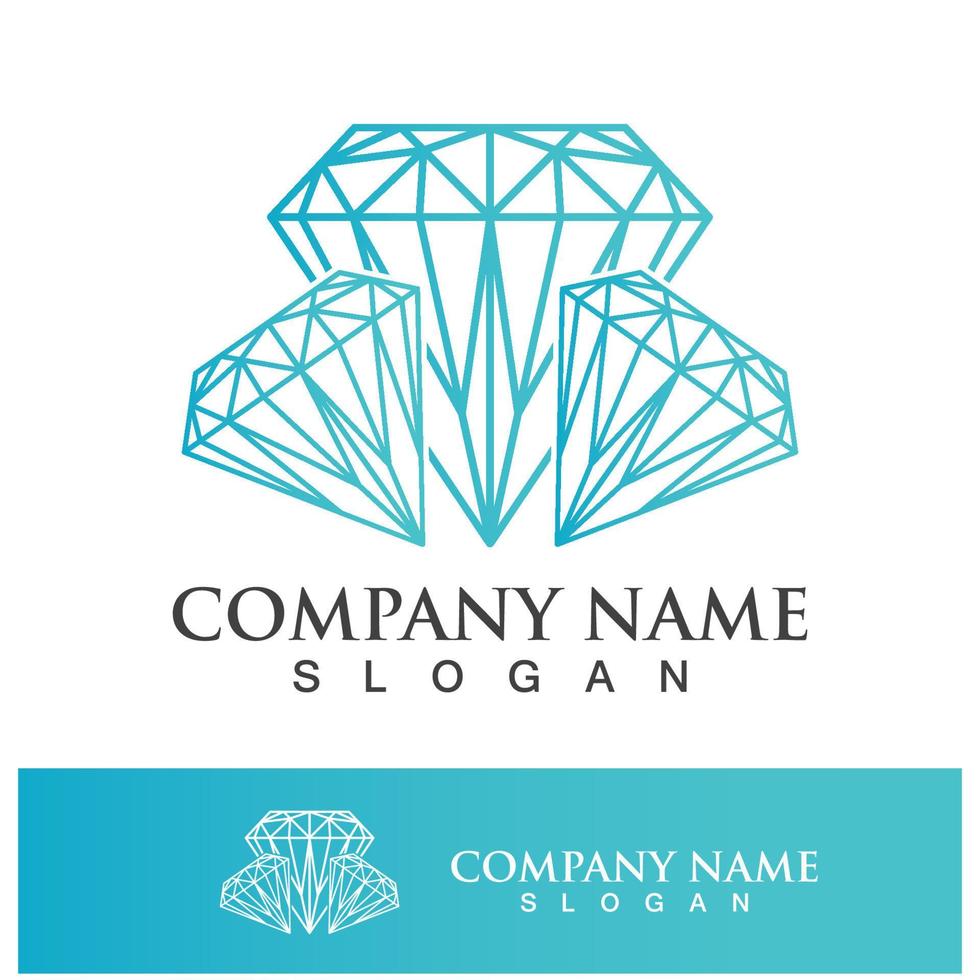 Diamond logo template vector icon