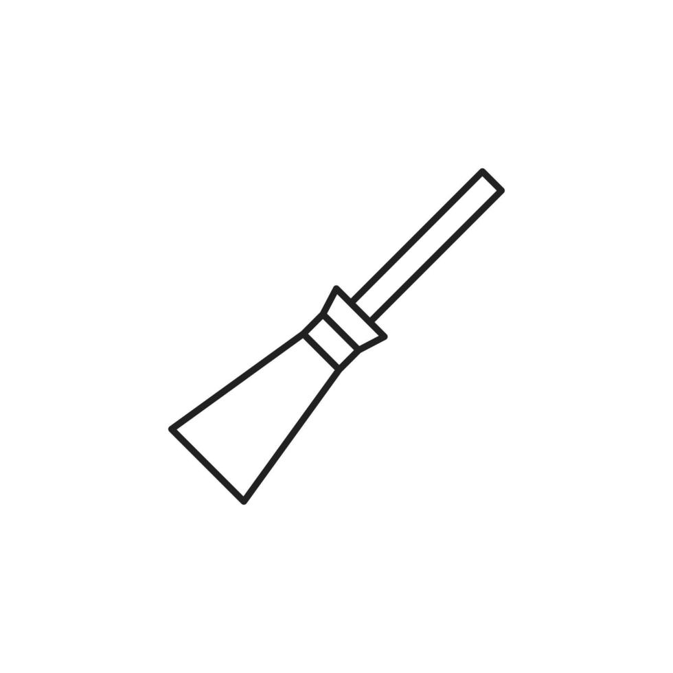 witch broom vector for website symbol icon presentation