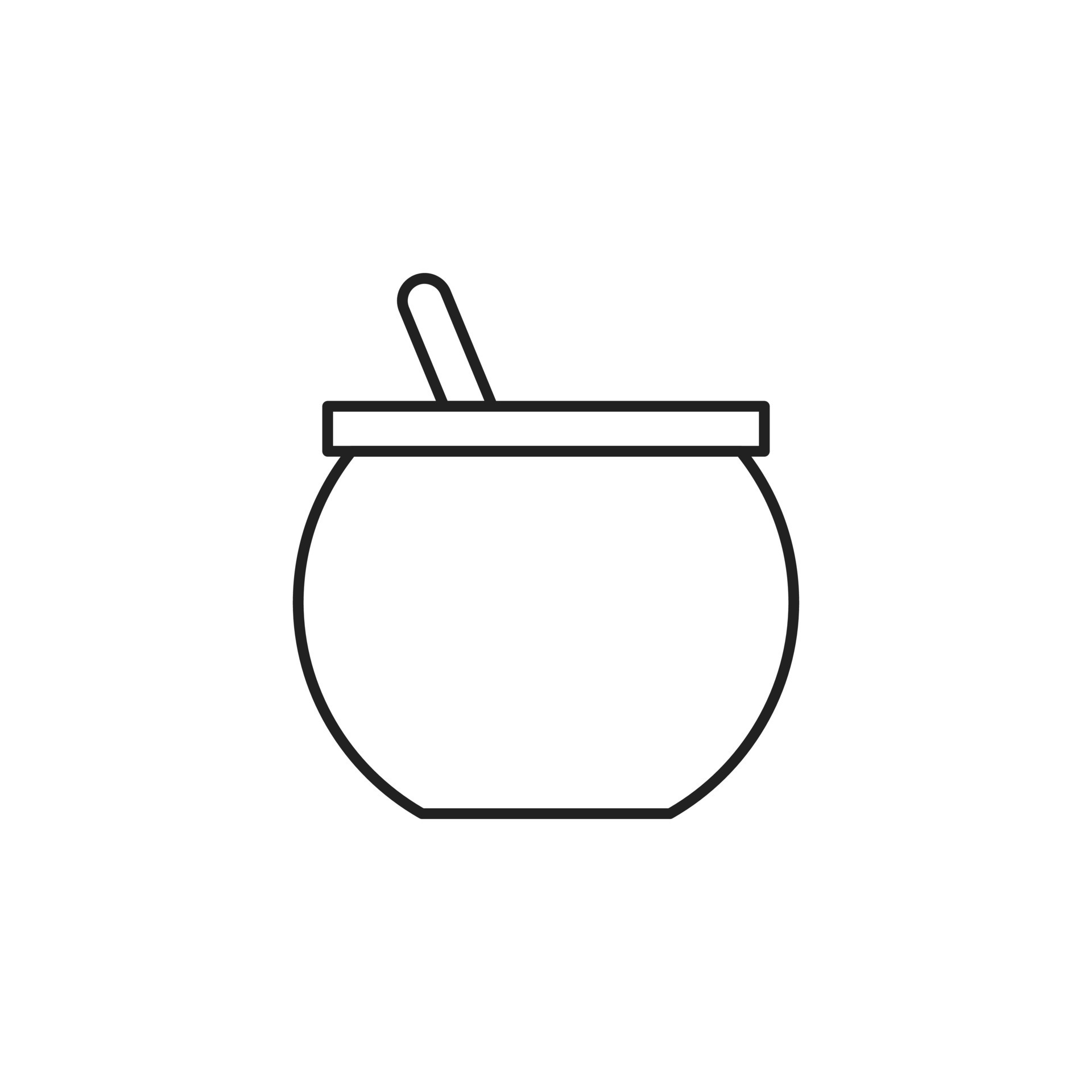 Cooking pot symbol, Stock vector