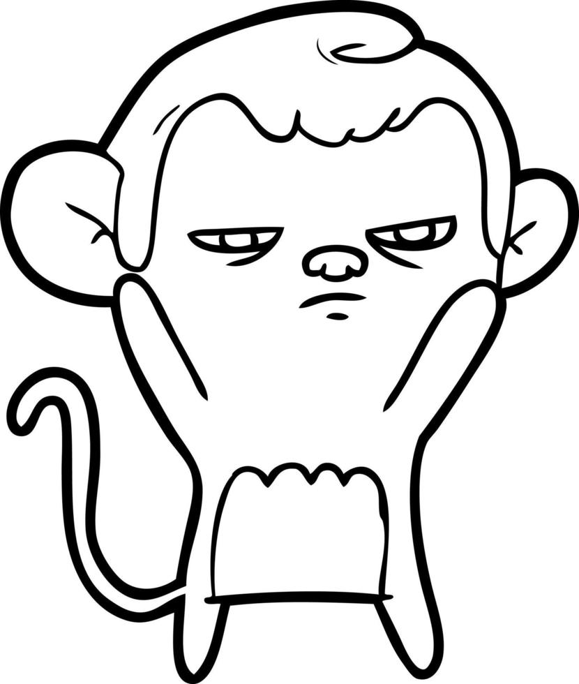 cartoon monkey character vector