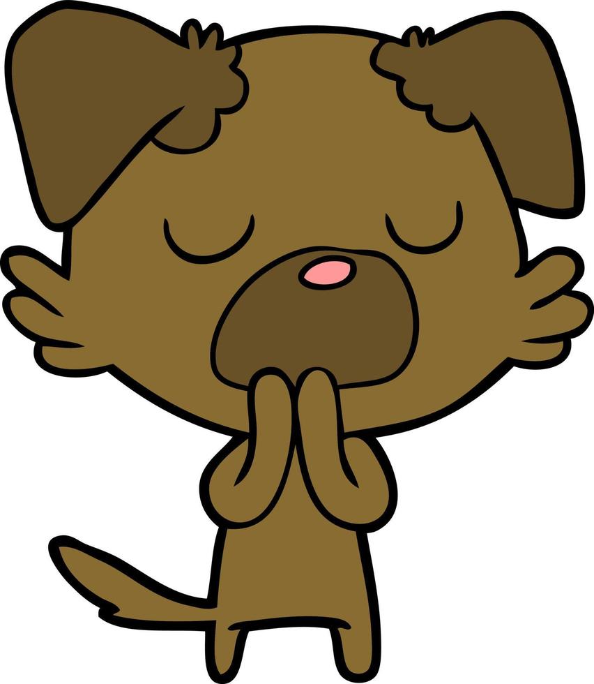 Vector cartoon dog