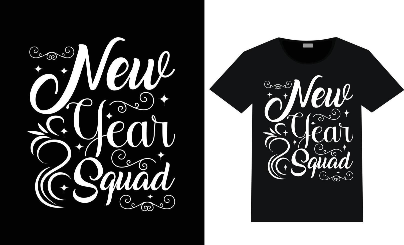 Happy New Year T-shirt Design vector