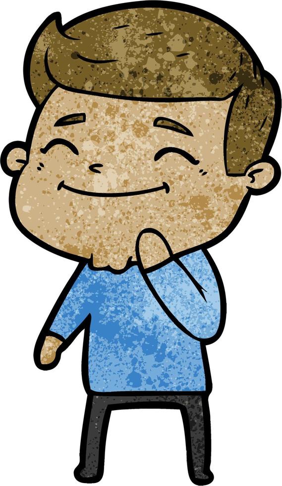 happy cartoon man vector