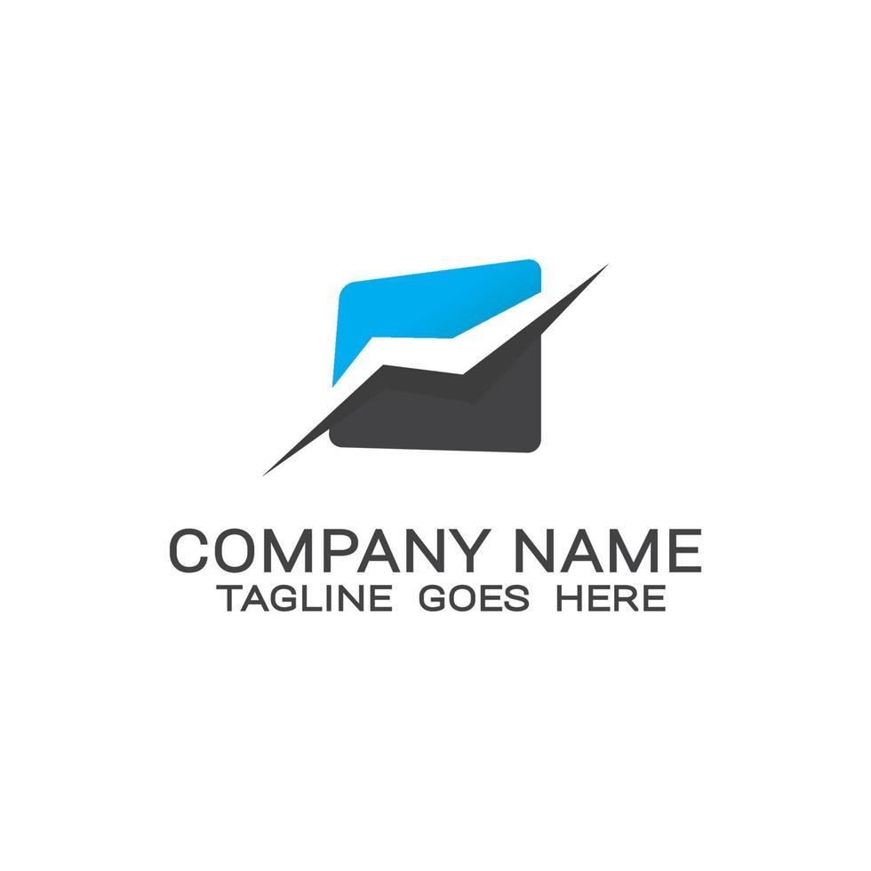 company business line template logo vector. vector