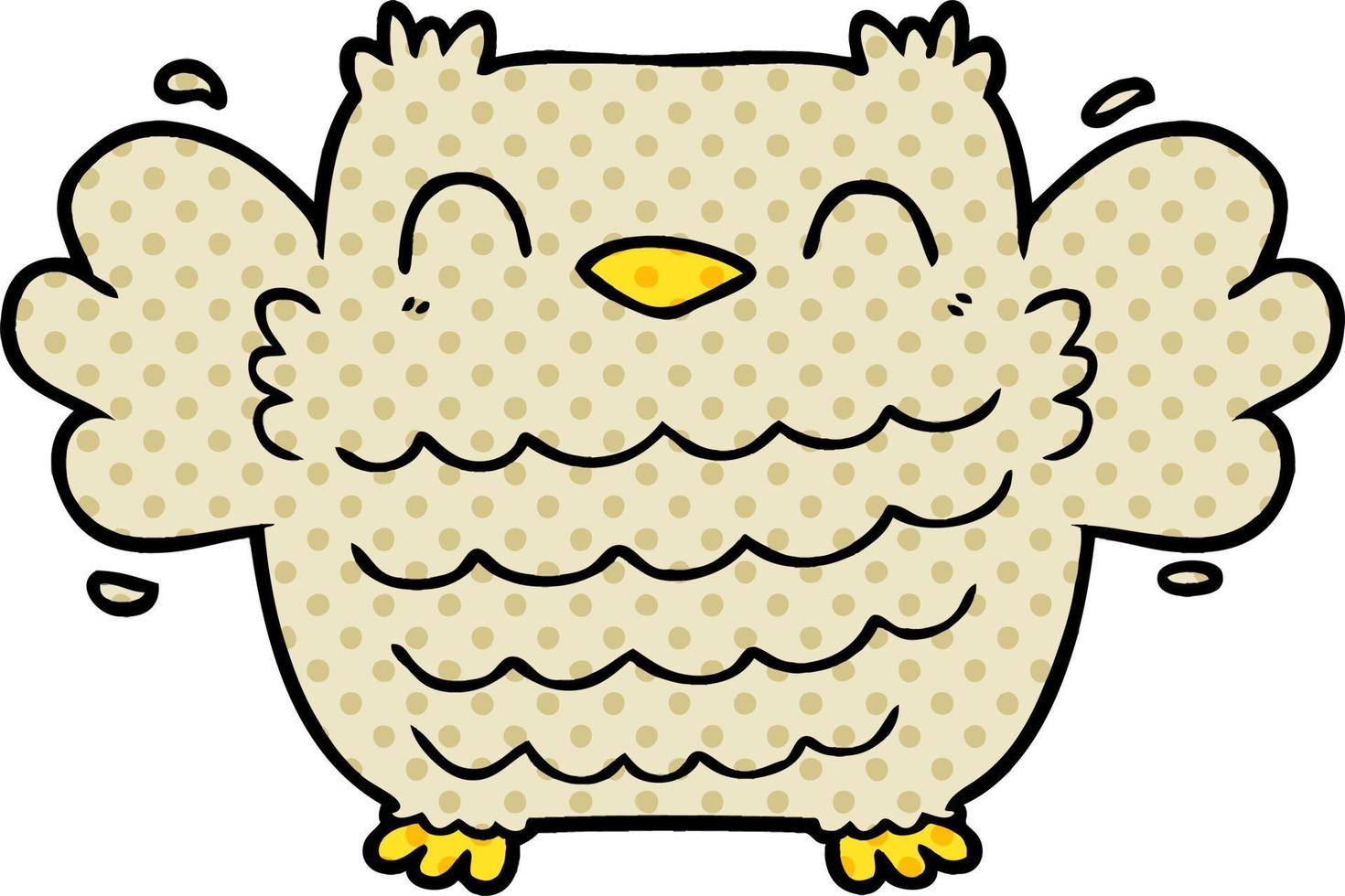 cartoon owl character vector