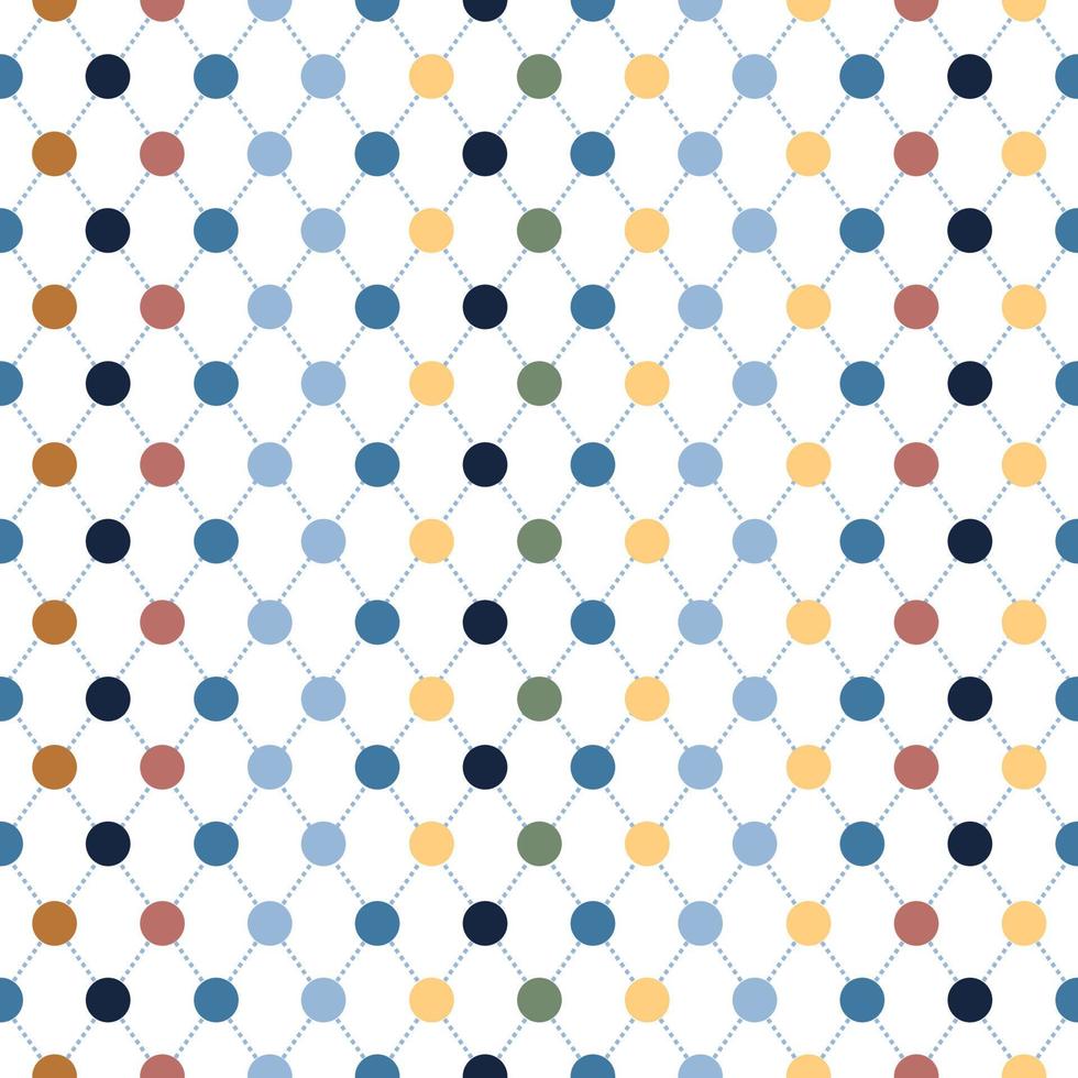 Dot pattern winter color for Retro decorate style and wall decorate vector