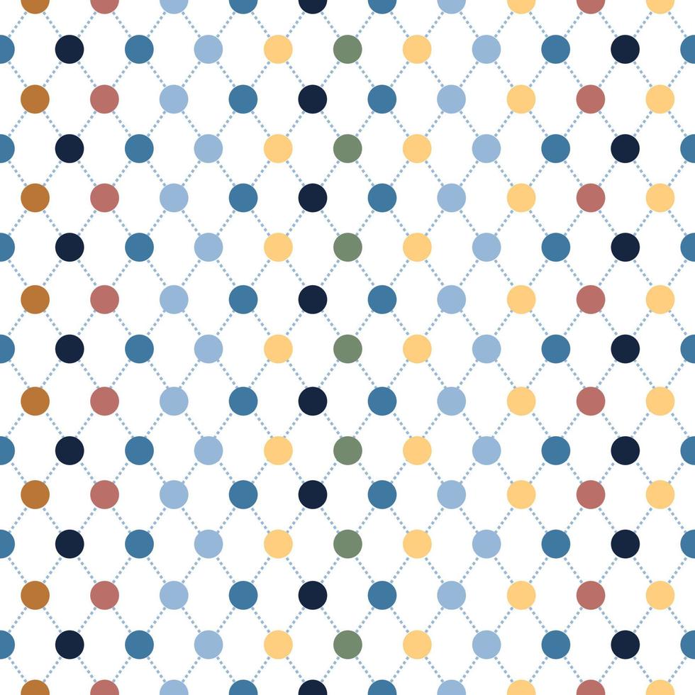 Dot pattern winter color for Retro decorate style and wall decorate vector