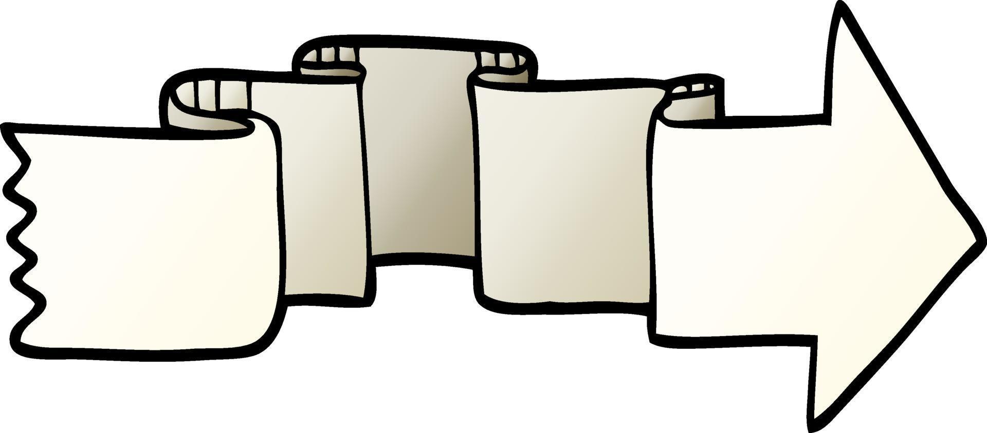 vector gradient illustration cartoon banner arrow