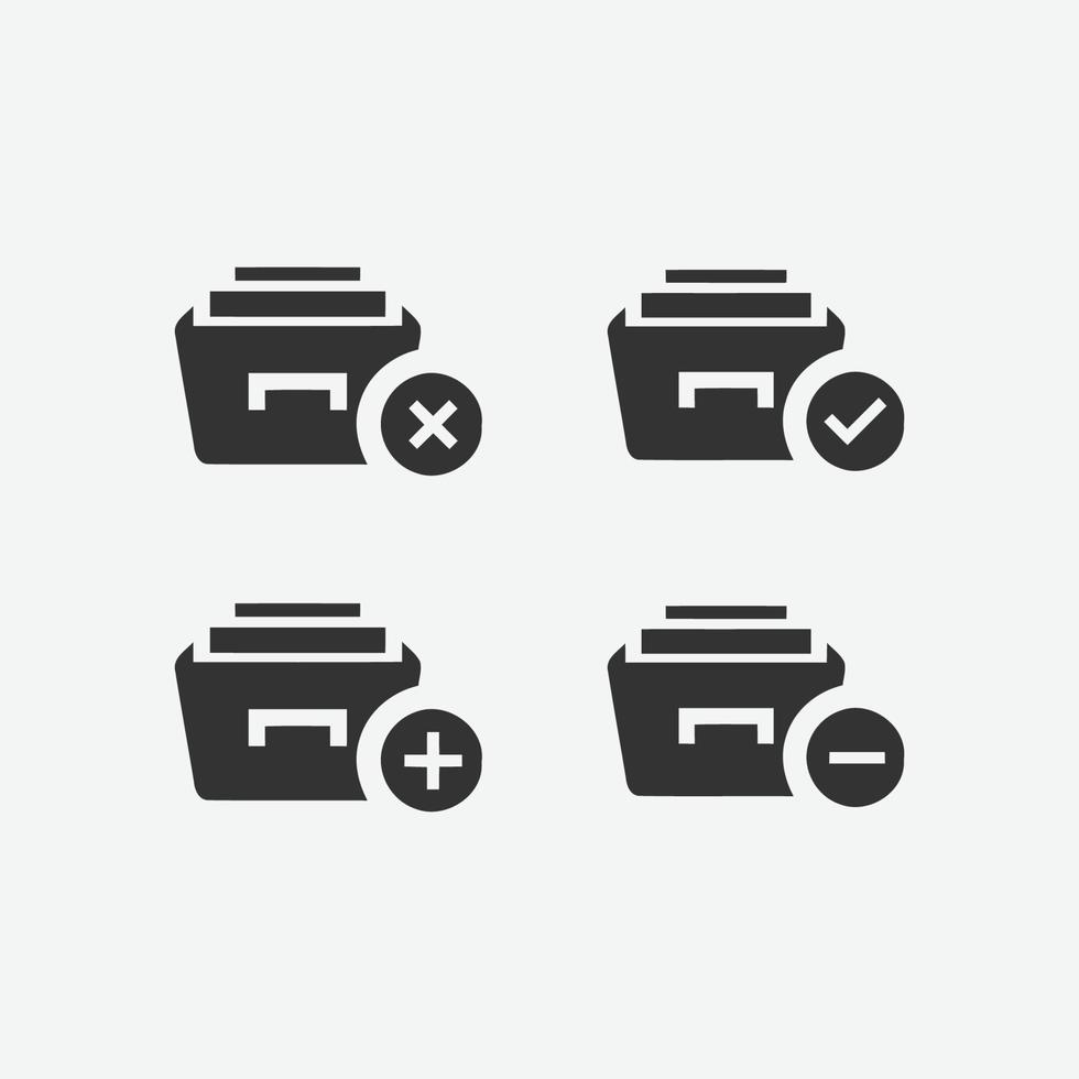 File document vector icon. Folder file icon symbol. Folder vector illustration on isolated background.