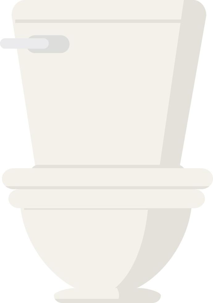 Flat colour illustration of a toilet vector