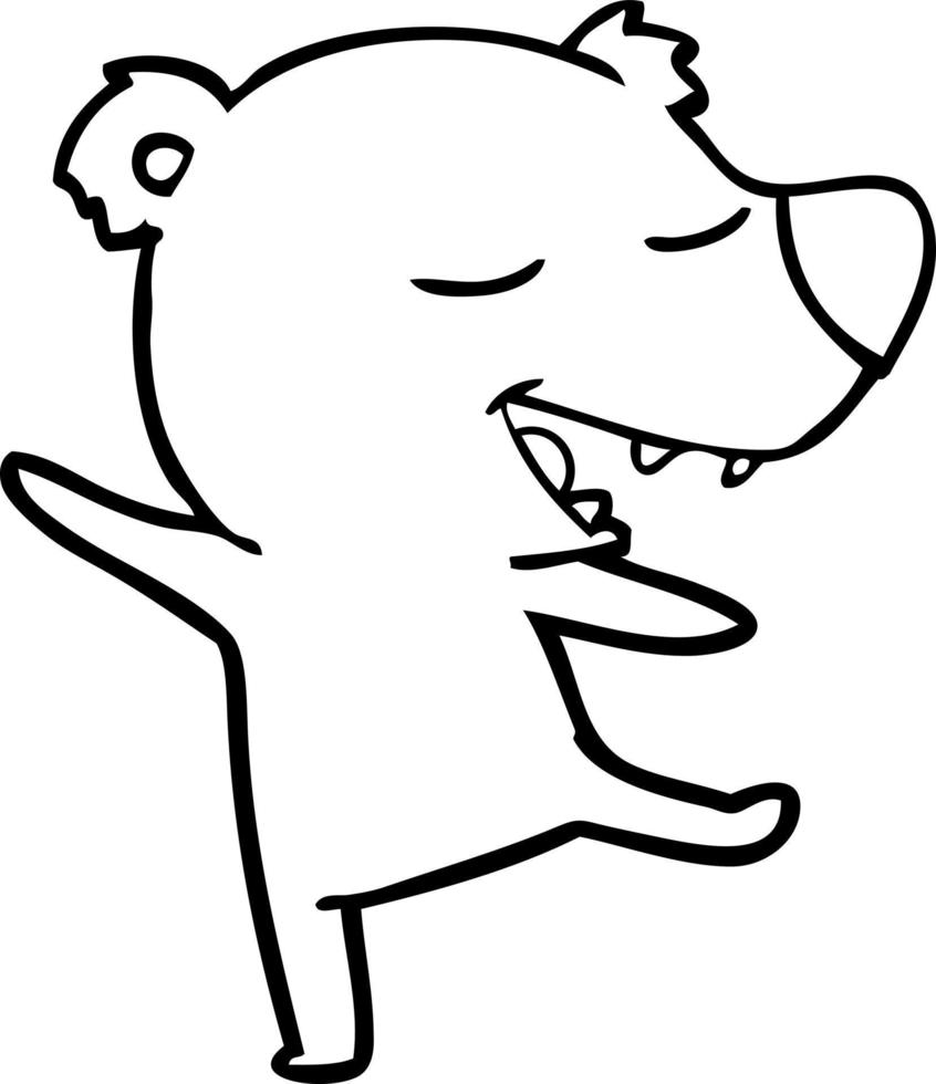 cartoon bear character vector