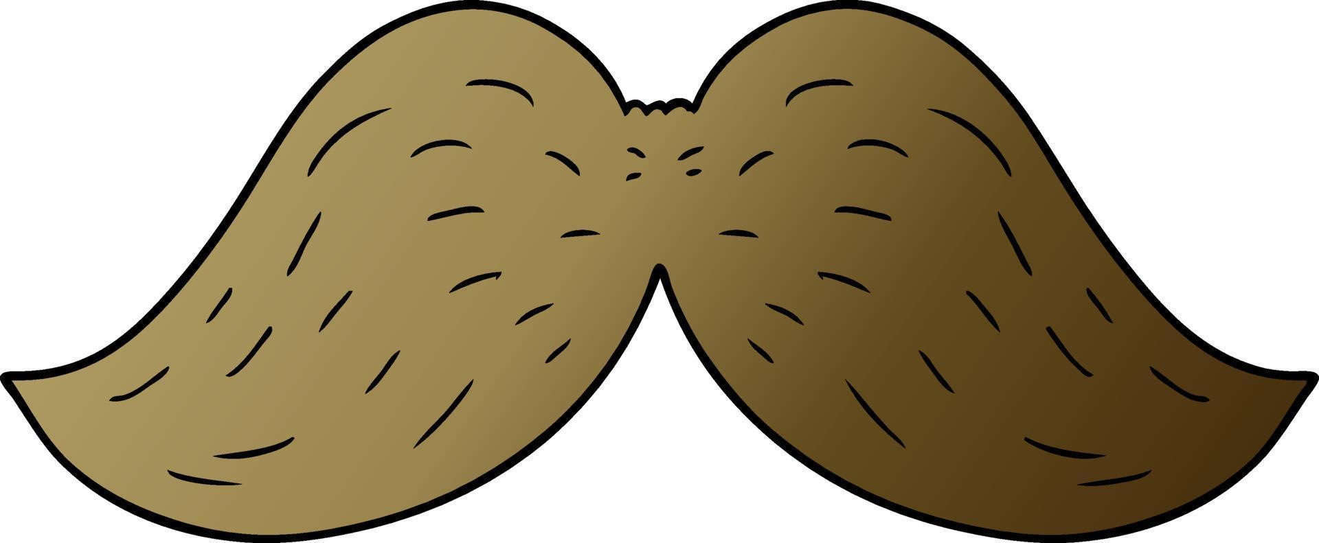 cartoon doodle mustache vector