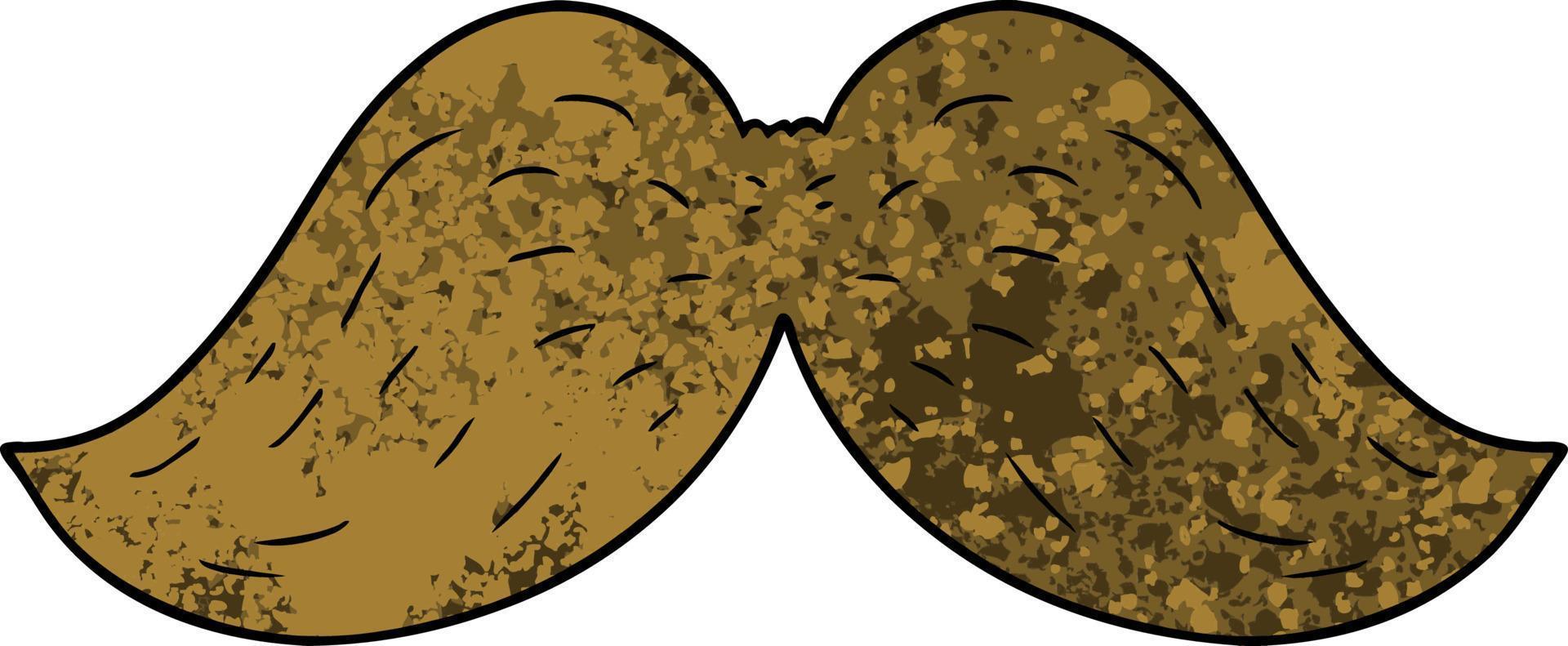 Vector cartoon mustache