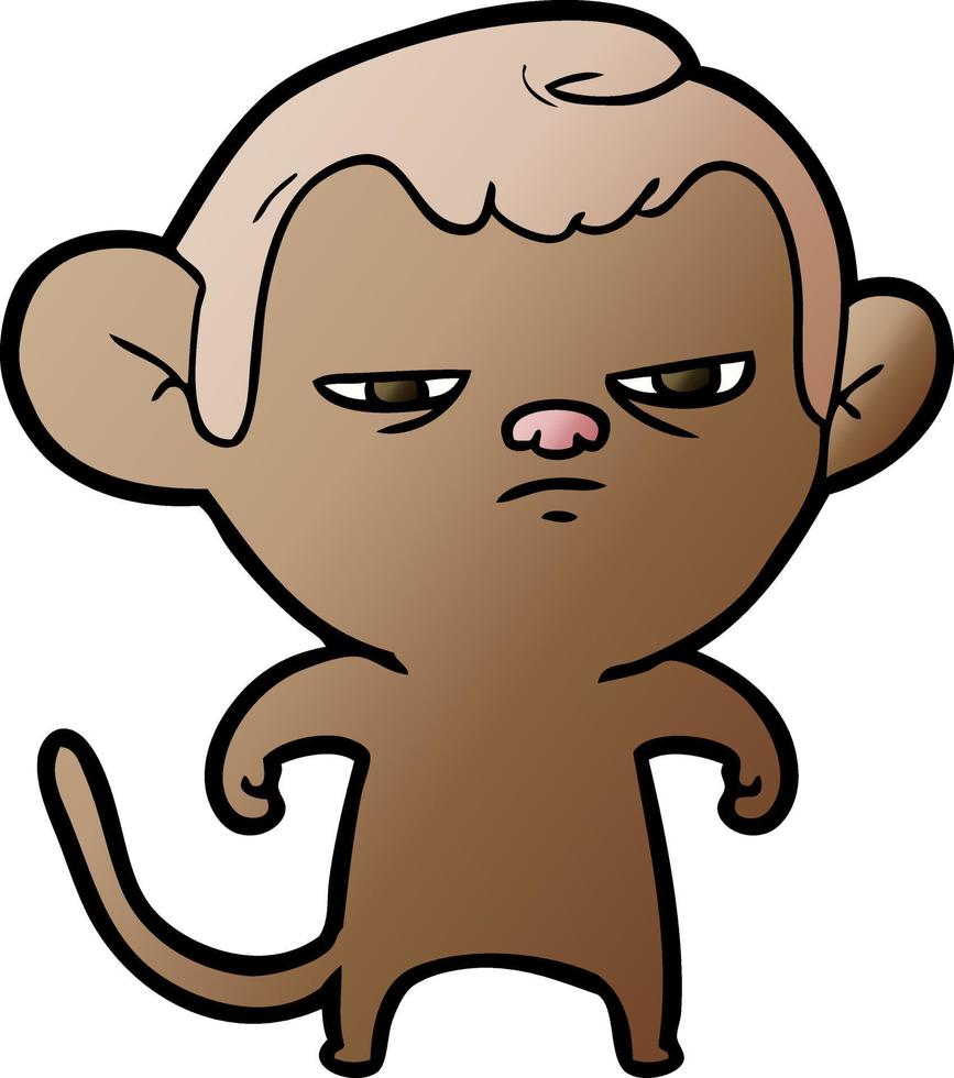 Vector cartoon monkey