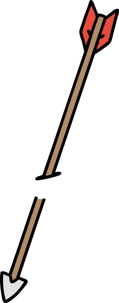 traditional tattoo of an arrow vector