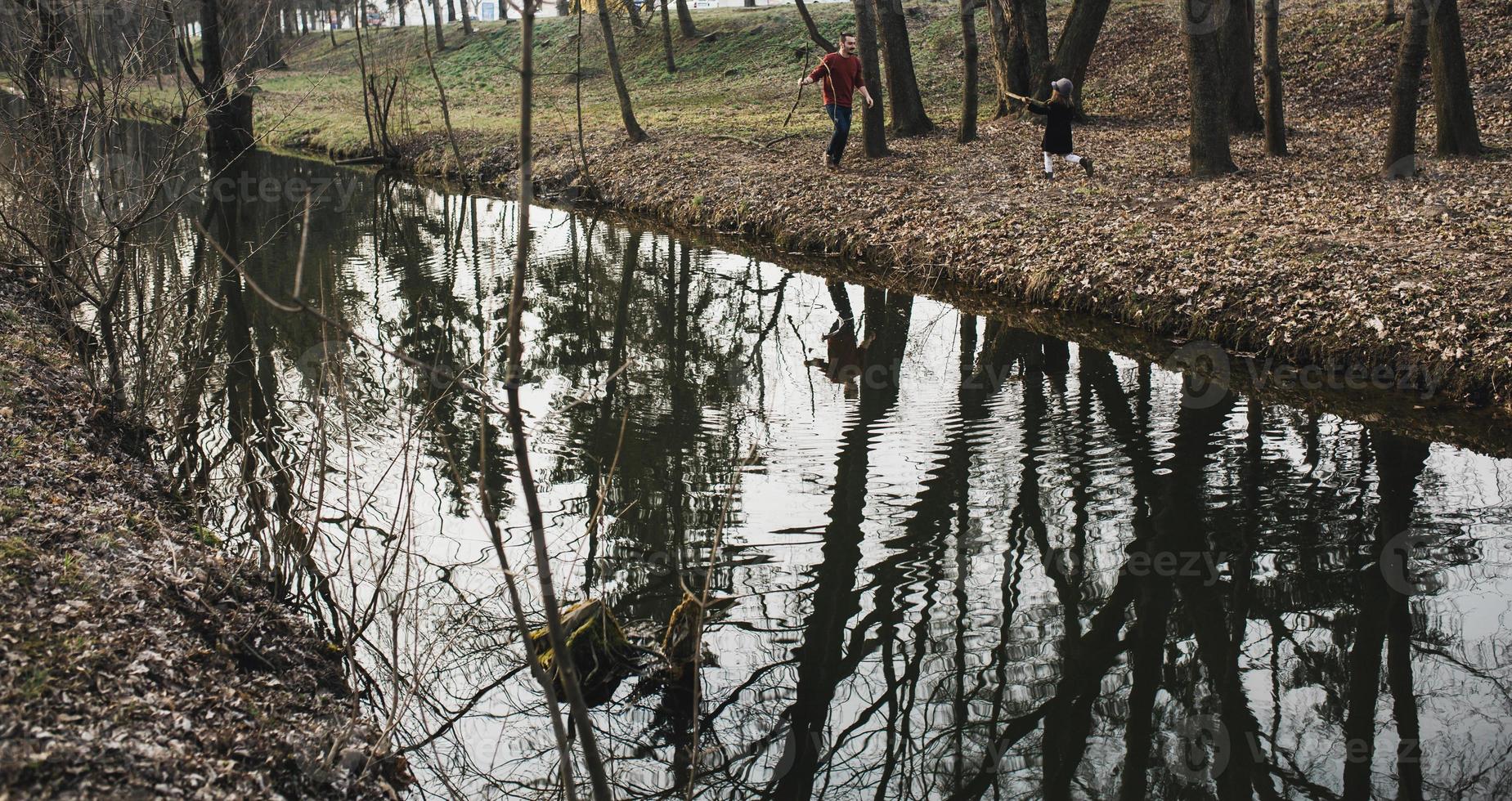 vista de reflejo de agua foto