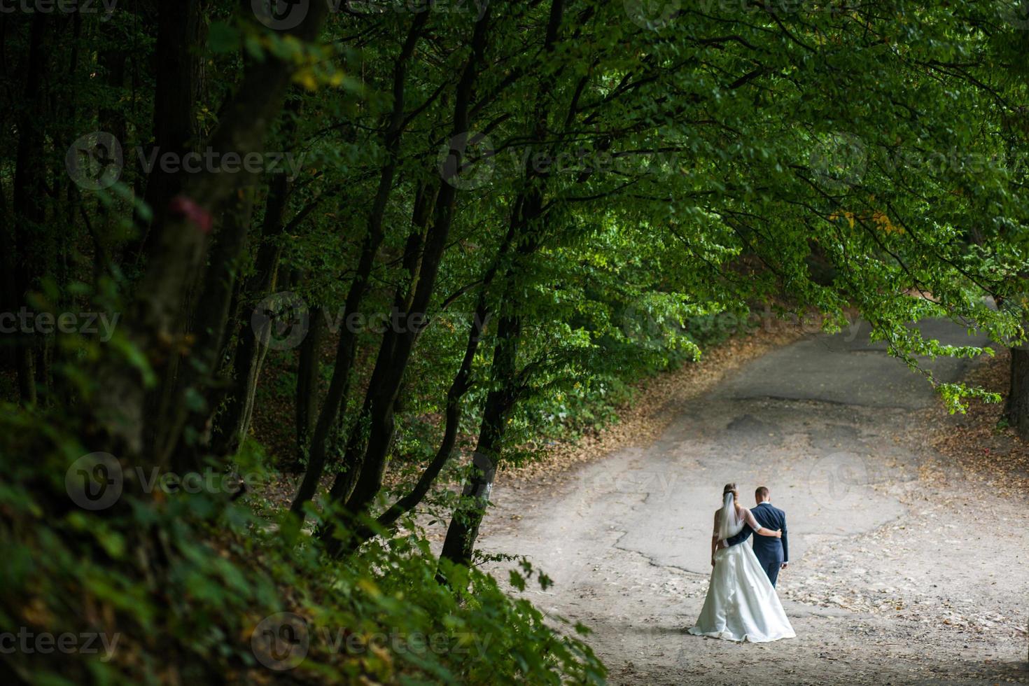 retrato de pareja de novios foto