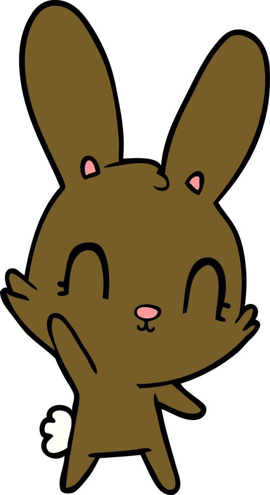 cute cartoon rabbit vector