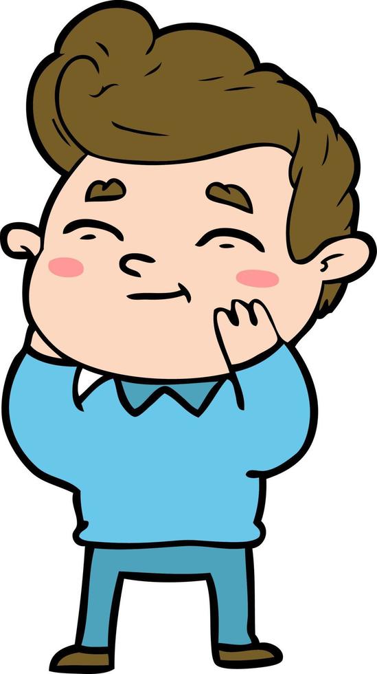 happy cartoon man vector