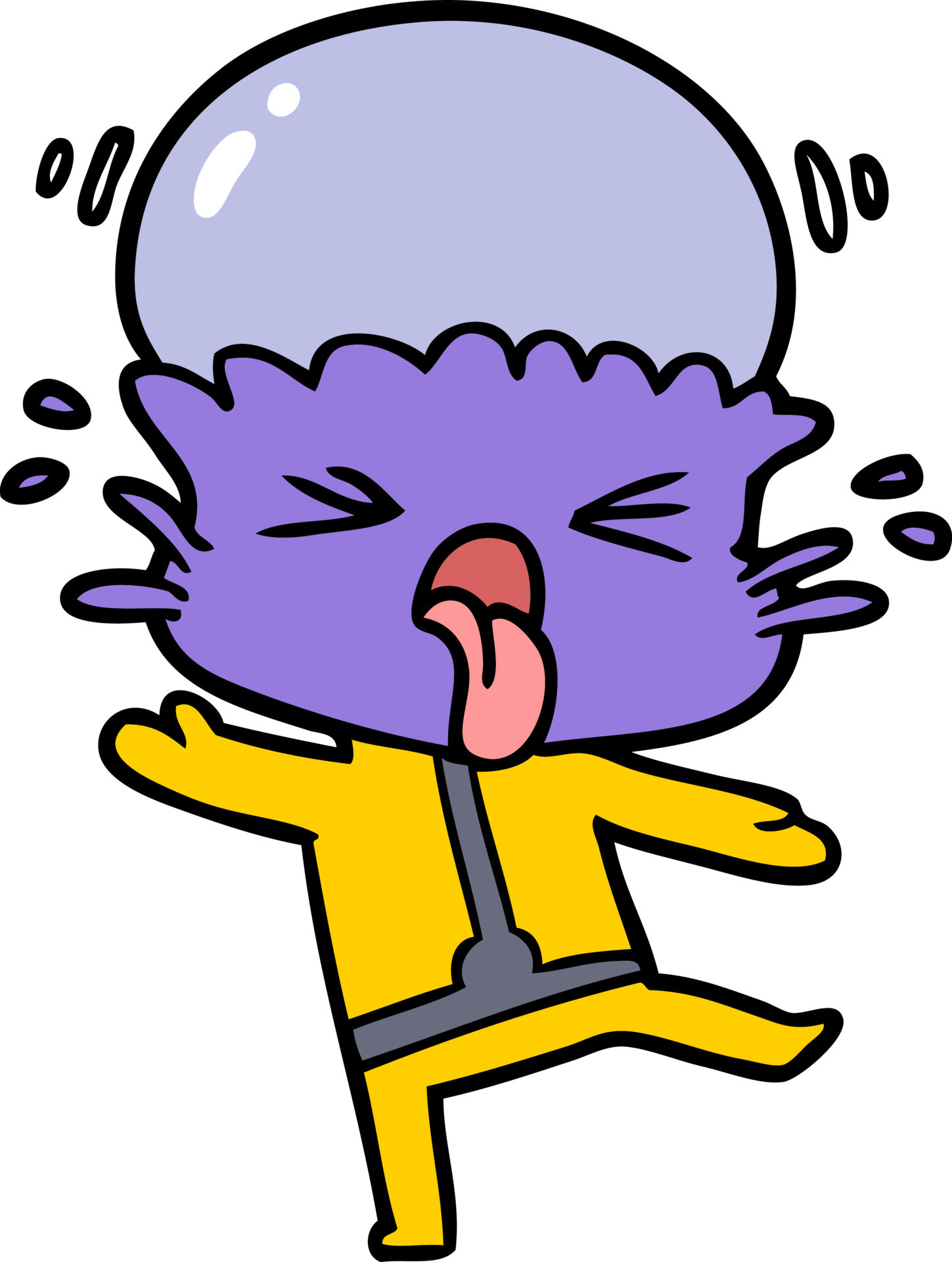 weird cartoon alien 12479839 Vector Art at Vecteezy