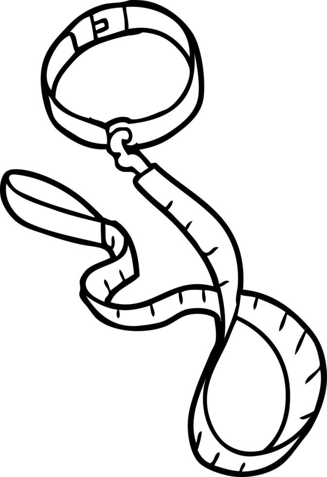 cartoon dog collar and leash 12480070 Vector Art at Vecteezy