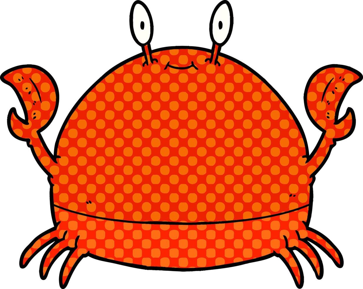 Vector cartoon crab