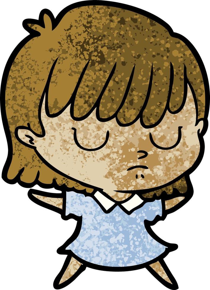 Vector cartoon woman