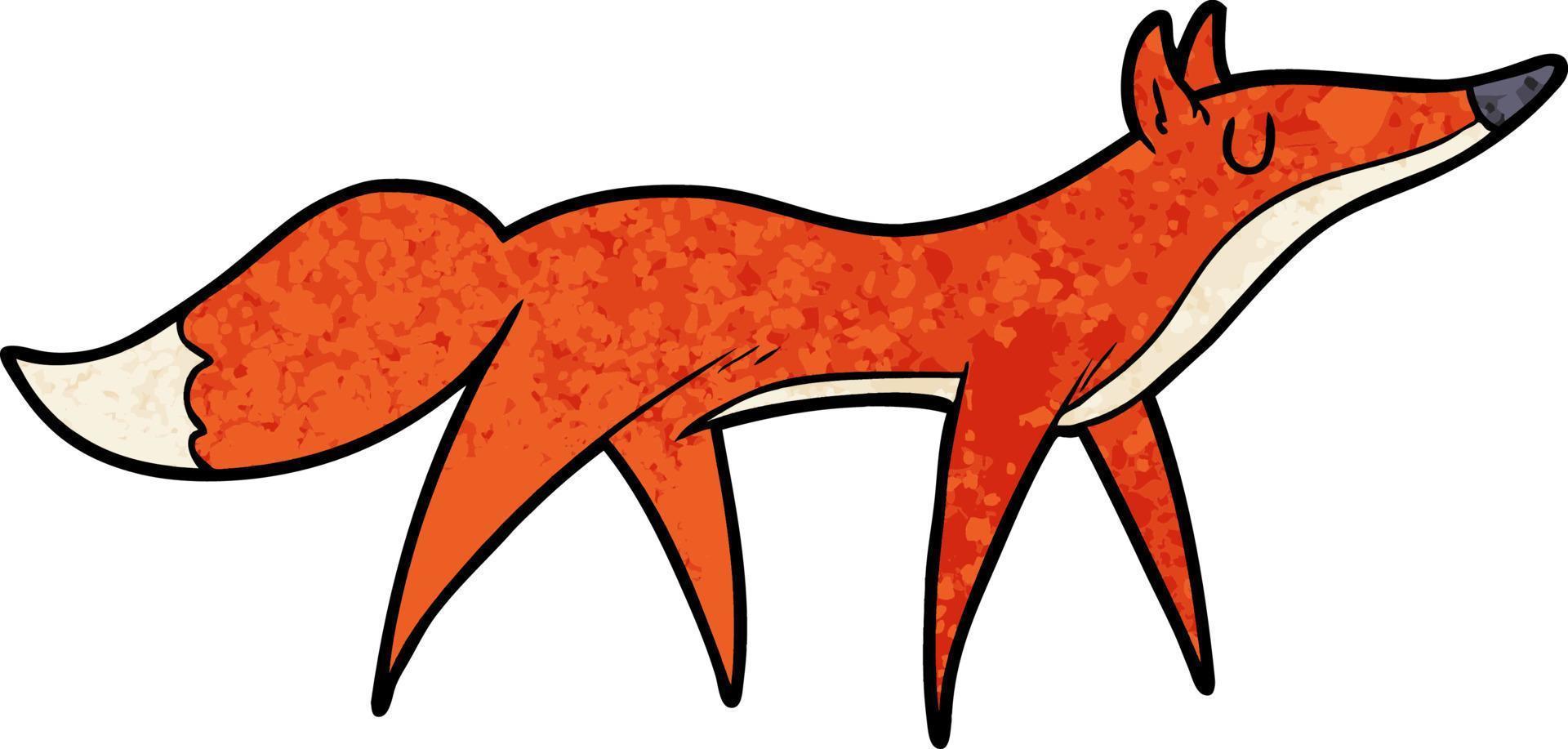 Vector cartoon fox