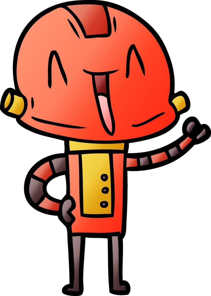 cartoon doodle character robot vector