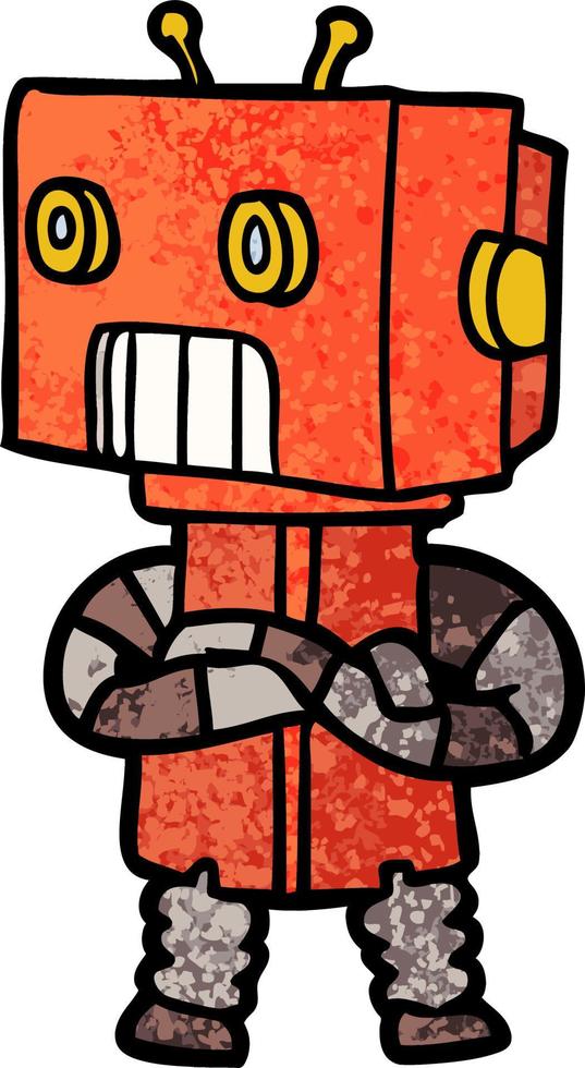 Vector cartoon robot