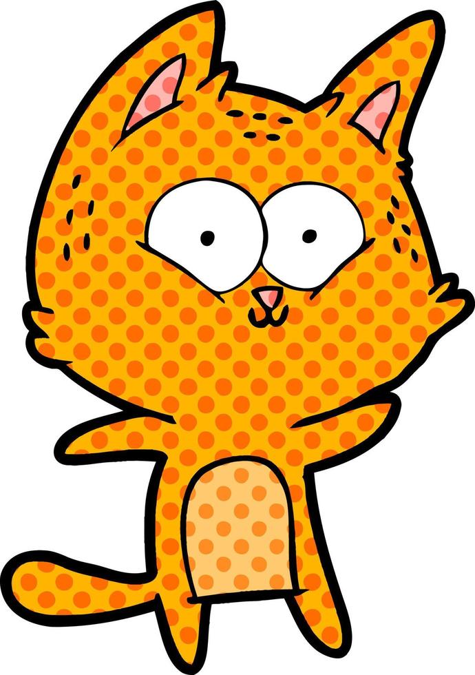 Vector cartoon cat