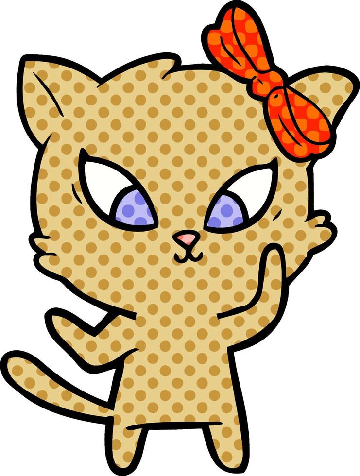 Vector cartoon cat