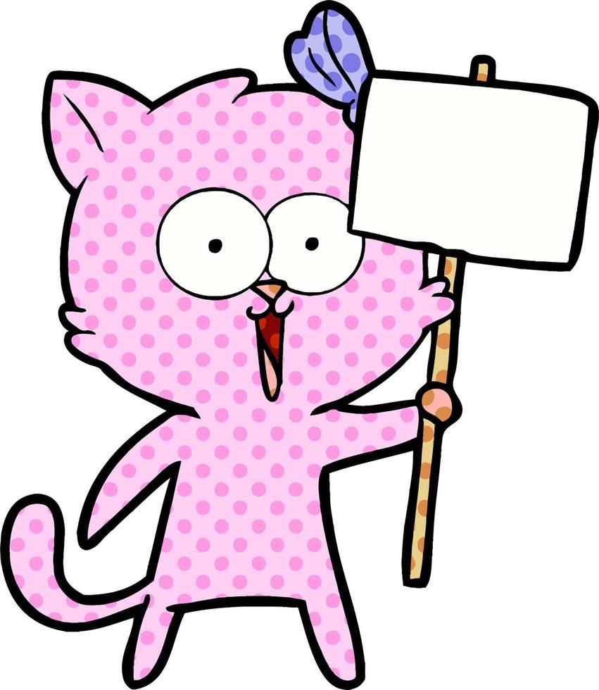 Vector cartoon cat