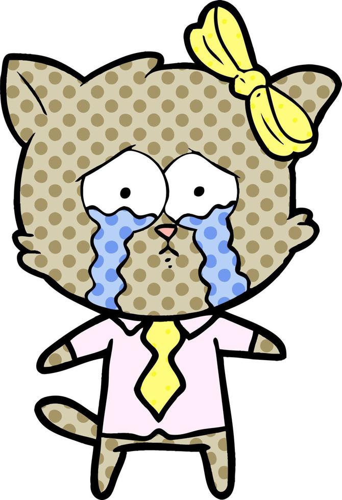 Vector cartoon cat