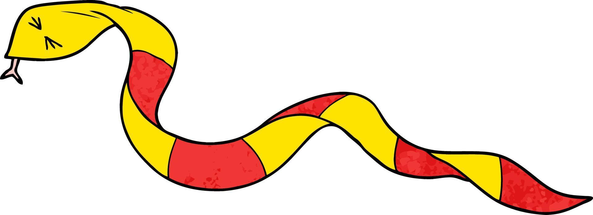 personaje de serpiente de dibujos animados vector