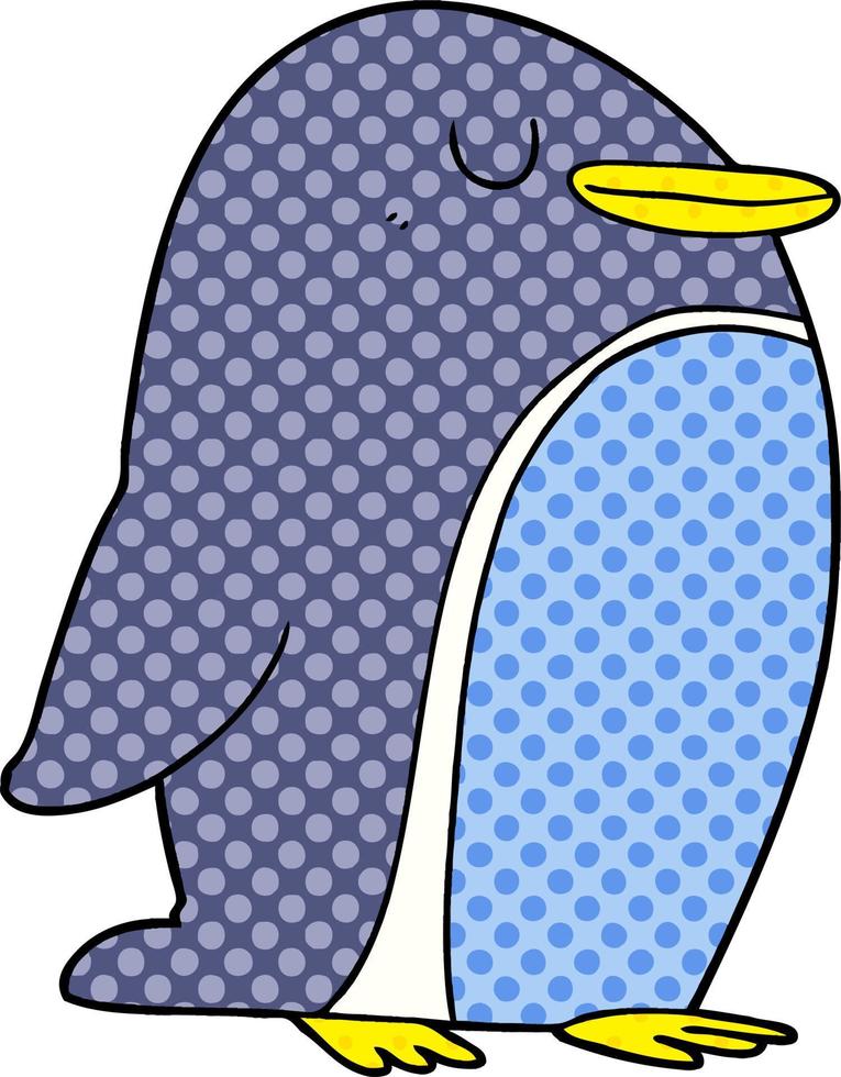 cartoon penguin character vector