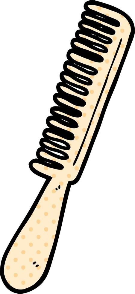 Vector cartoon comb